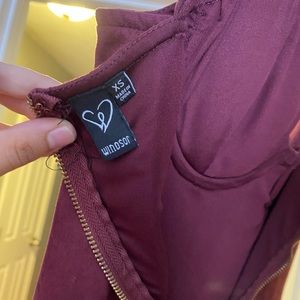 Maroon dress